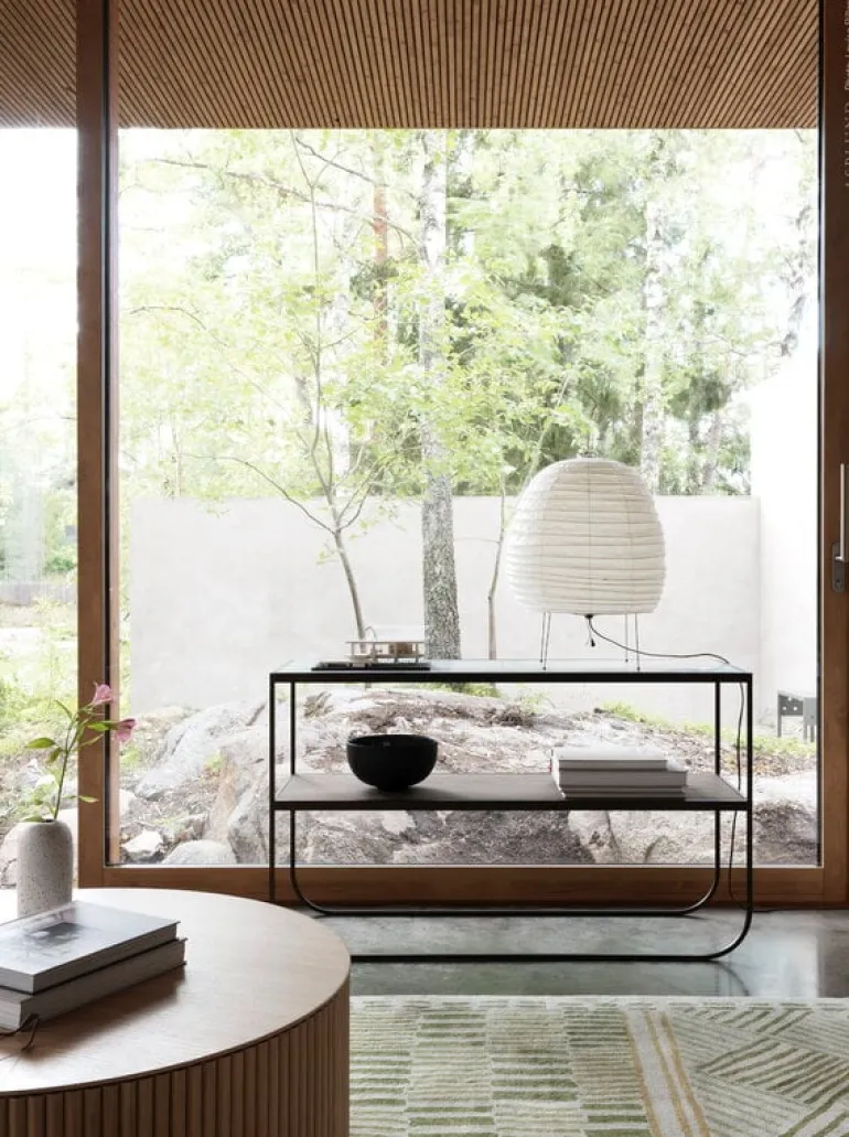 Asplund Grand Palais coffee table, 92 cm, teak stained ash