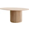 Asplund Palais Ovale coffee table, 110 x 75 cm, white stained oak