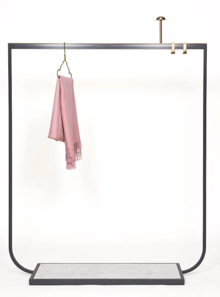 Asplund Tati coat rack brass hooks, 2 pcs