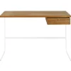 Asplund Tati desk, white - black walnut