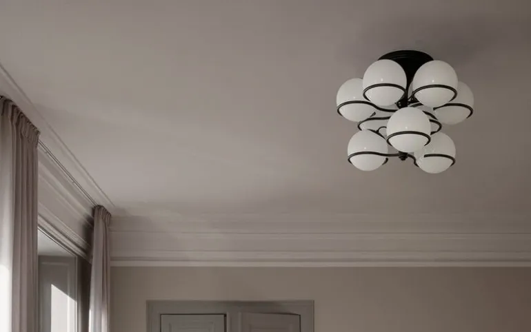 Astep Model 2042/9 ceiling lamp, 20 cm, black