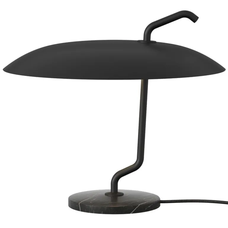 Astep Model 537 table lamp, black - black marble