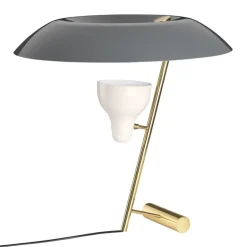 Astep Model 548 table lamp, polished brass - grey