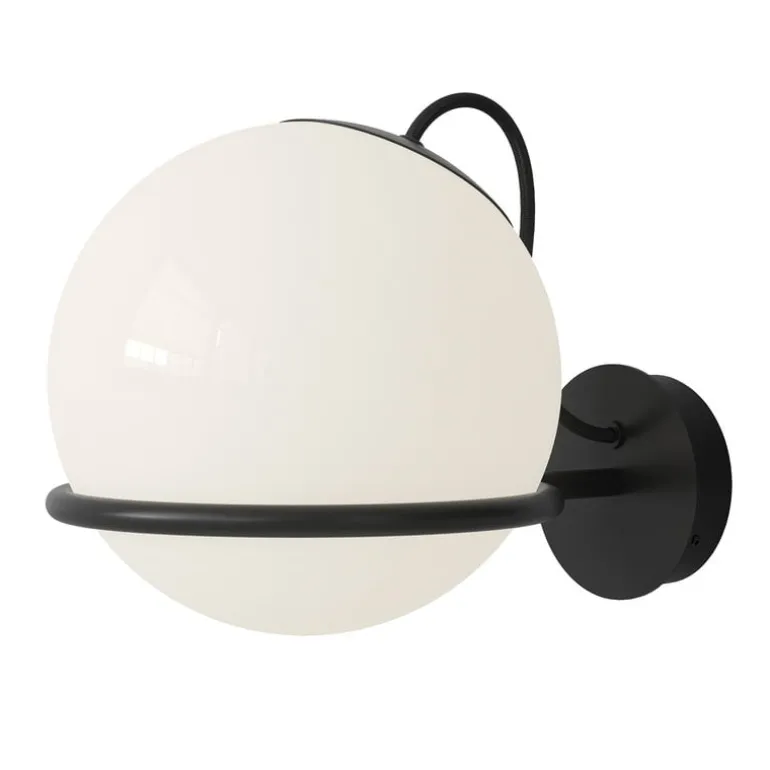 Astep Model 238/1 wall lamp, 20 cm, black