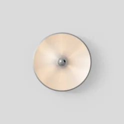 Astep Model 262 wall/ceiling lamp, satinated aluminium