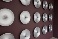 Astep Model 262 wall/ceiling lamp, satinated aluminium