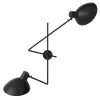 Astep VV Cinquanta Twin wall lamp, black