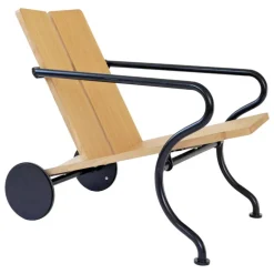 Atelier Sandemar Oona deck chair, black blue