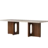 Audo Copenhagen Androgyne lounge table, walnut - Kunis Breccia stone