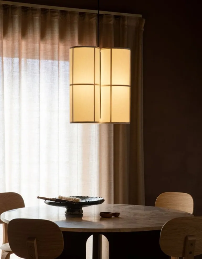 Audo Copenhagen Androgyne dining table 120 cm, oak - Kunis Breccia stone