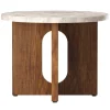 Audo Copenhagen Androgyne side table, 50 cm, walnut - Kunis Breccia