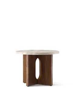 Audo Copenhagen Androgyne side table, 50 cm, walnut - Kunis Breccia