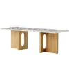 Audo Copenhagen Androgyne lounge table, oak - Calacatta Viola marble