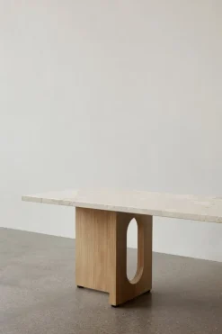 Audo Copenhagen Androgyne lounge table, oak - Kunis Breccia stone