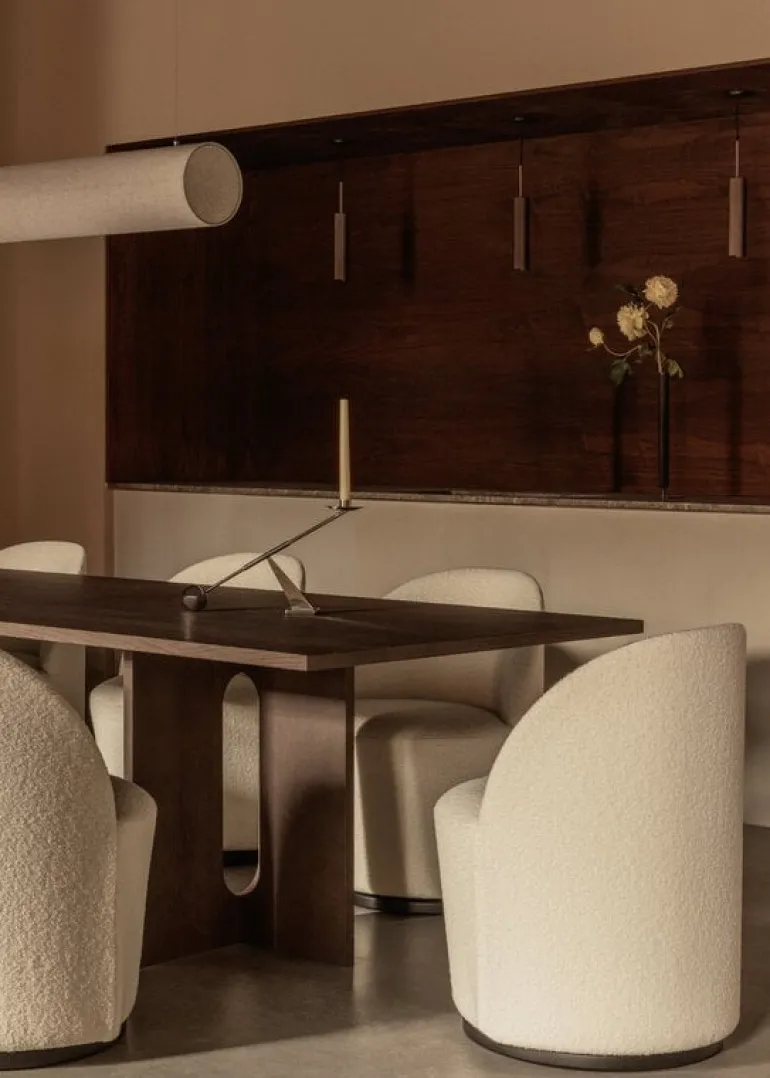 Audo Copenhagen Androgyne lounge table, dark oak