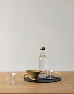 Audo Copenhagen Bottle carafe, 1 L, clear - brass