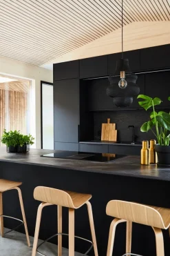 Audo Copenhagen Bottle Grinder, 2 pcs, brushed brass - walnut