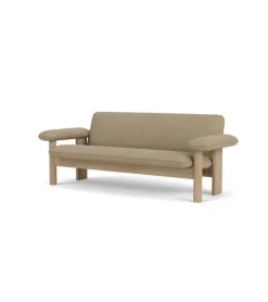 Audo Copenhagen Brasilia sofa, 2-seater, dark stained oak - Bouclé 02