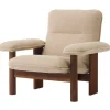 Audo Copenhagen Brasilia lounge chair, walnut - Bouclé 02