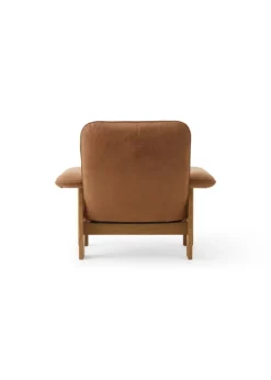 Audo Copenhagen Brasilia lounge chair, oak - Dunes Camel leather