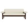 Audo Copenhagen Brasilia sofa, 2-seater, dark stained oak - Baru white 0200