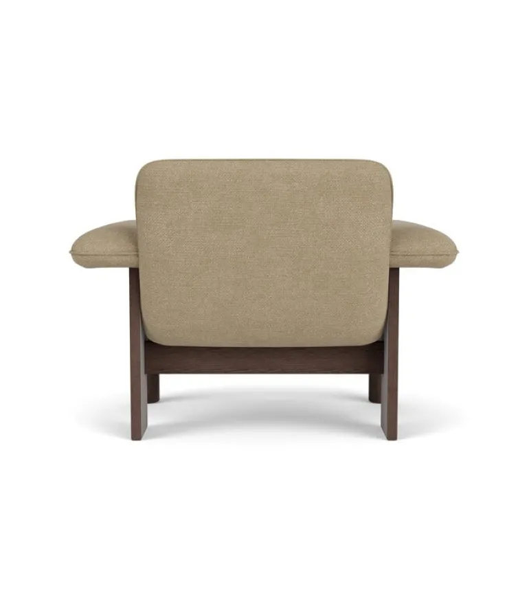 Audo Copenhagen Brasilia lounge chair, low back, dark stained oak - Bouclé 02