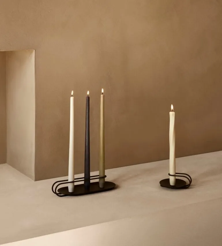 Audo Copenhagen Clip candle holder, 3-arm, black