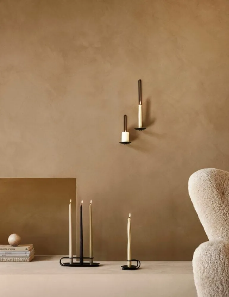 Audo Copenhagen Clip candle holder, 3-arm, black
