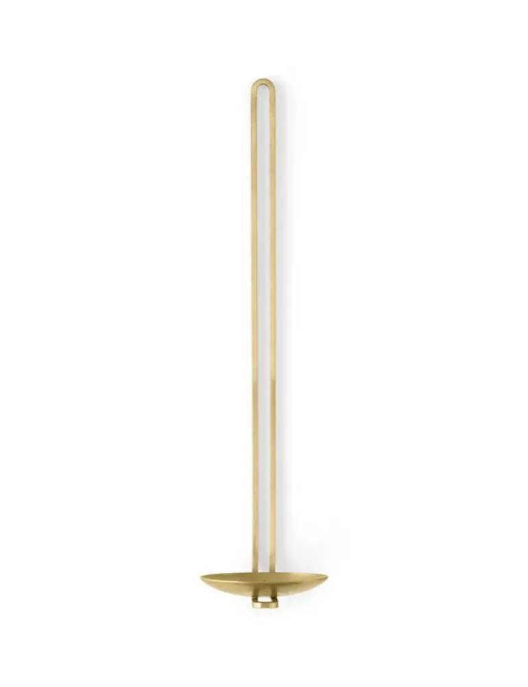 Audo Copenhagen Clip wall candle holder, 34 cm, brass