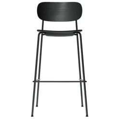 Audo Copenhagen Co bar chair 75,5 cm, black steel - black oak