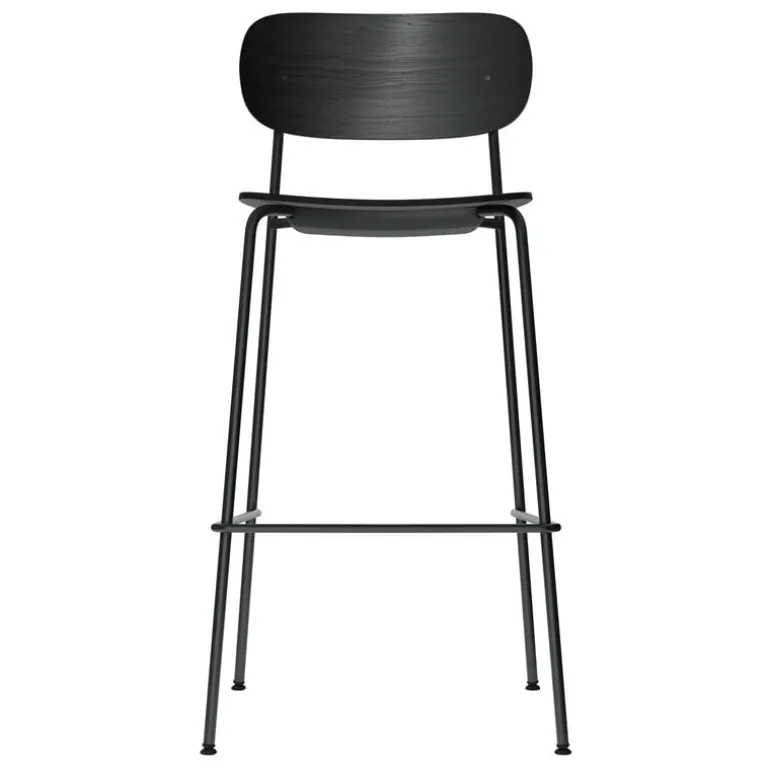 Audo Copenhagen Co bar chair 75,5 cm, black steel - black oak