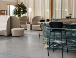 Audo Copenhagen Co bar chair 75,5 cm, black steel - black oak