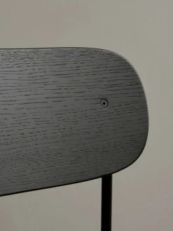 Audo Copenhagen Co bar chair 75,5 cm, black steel - black oak