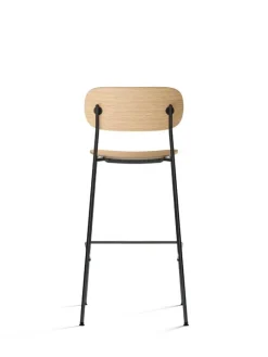 Audo Copenhagen Co bar chair 75,5 cm, black steel - oak