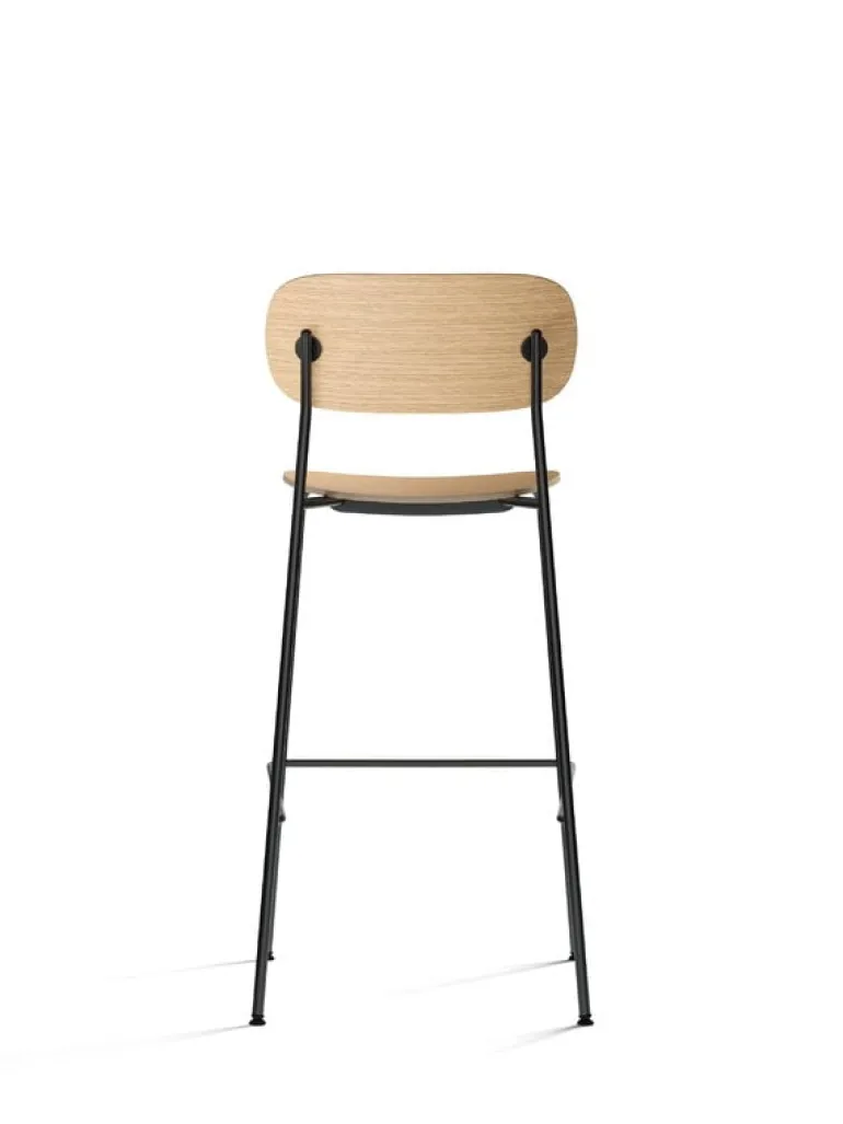 Audo Copenhagen Co bar chair 75,5 cm, black steel - oak