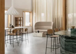 Audo Copenhagen Co bar chair 75,5 cm, black steel - oak