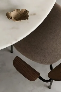 Audo Copenhagen Co Chair with armrests, dark stained oak