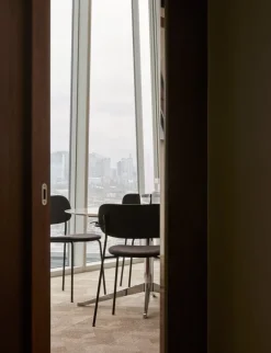 Audo Copenhagen Co Chair, black oak - black leather