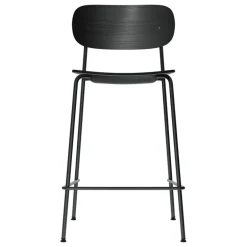 Audo Copenhagen Co counter chair 65,5 cm, black steel - black oak