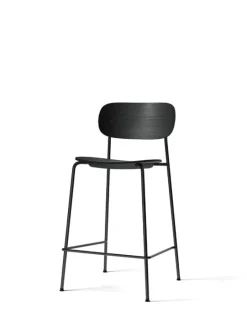 Audo Copenhagen Co counter chair 65,5 cm, black steel - black oak