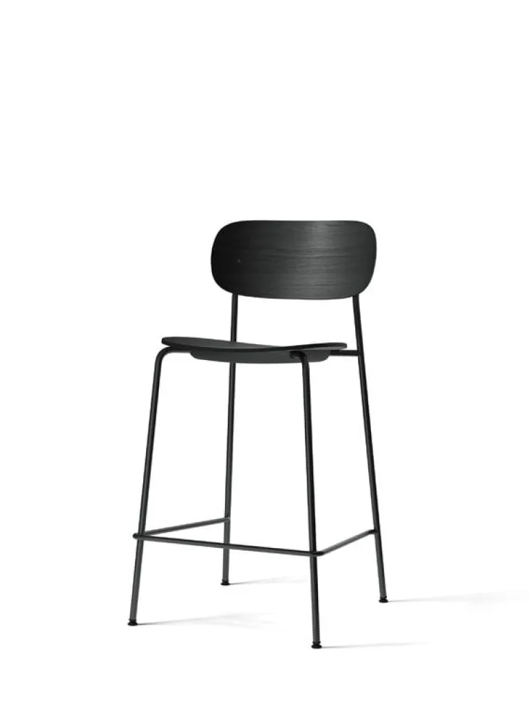 Audo Copenhagen Co counter chair 65,5 cm, black steel - black oak