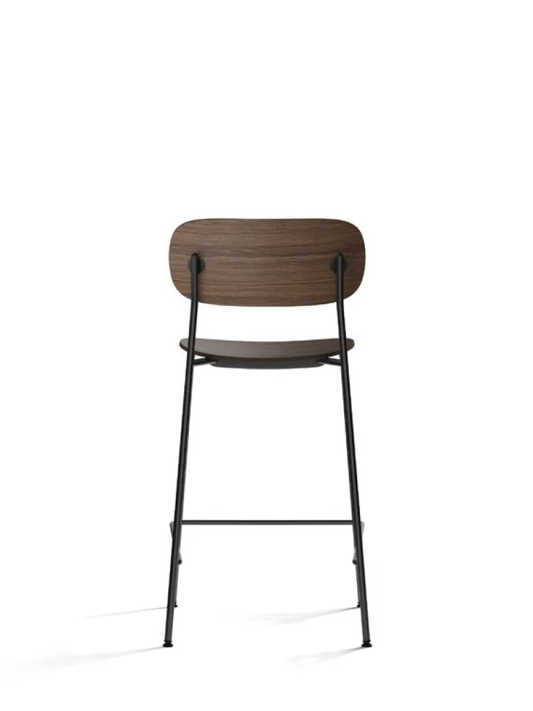 Audo Copenhagen Co counter chair 65,5 cm, black steel - dark stained oak