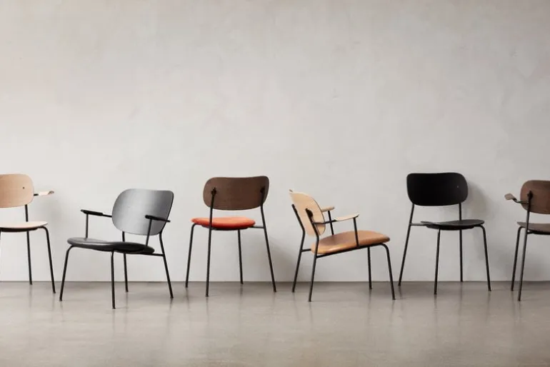 Audo Copenhagen Co Lounge Chair, Dakar 0842 - black oak