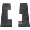 Audo Copenhagen Converge bookends, lava stone