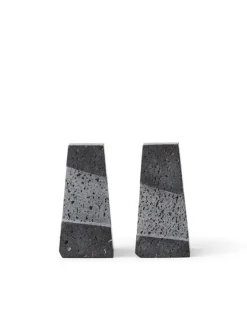 Audo Copenhagen Converge bookends, lava stone