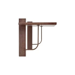 Audo Copenhagen Corbel shelf, large, dark stained oak