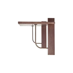 Audo Copenhagen Corbel shelf, large, dark stained oak