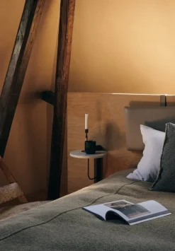 Audo Copenhagen Corbel shelf, dark stained oak - Carrara marble