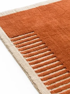 Audo Copenhagen Duomo rug, 270 x 270 cm, terracotta red