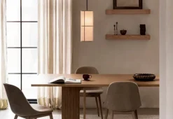 Audo Copenhagen Epoch shelf 79, oak - fog